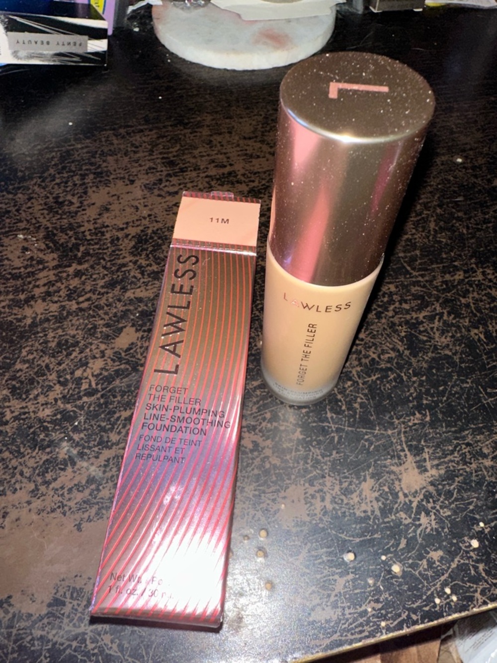 LAWLESS Forget The Filler Foundation 11M Beige with Rose-Gold Cap